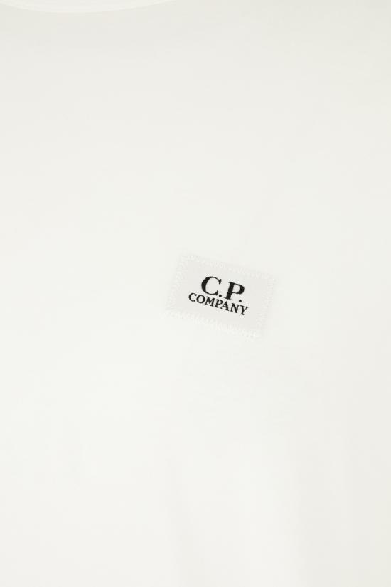 25SS 씨피 컴퍼니 반팔 티셔츠 18CMTS087A 006374G 103 GAUZE WHITE DOM - C.P. COMPANY