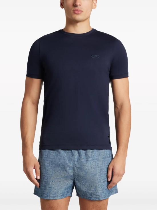  펜디 반팔 티셔츠 FY0894AL0F navy - FENDI