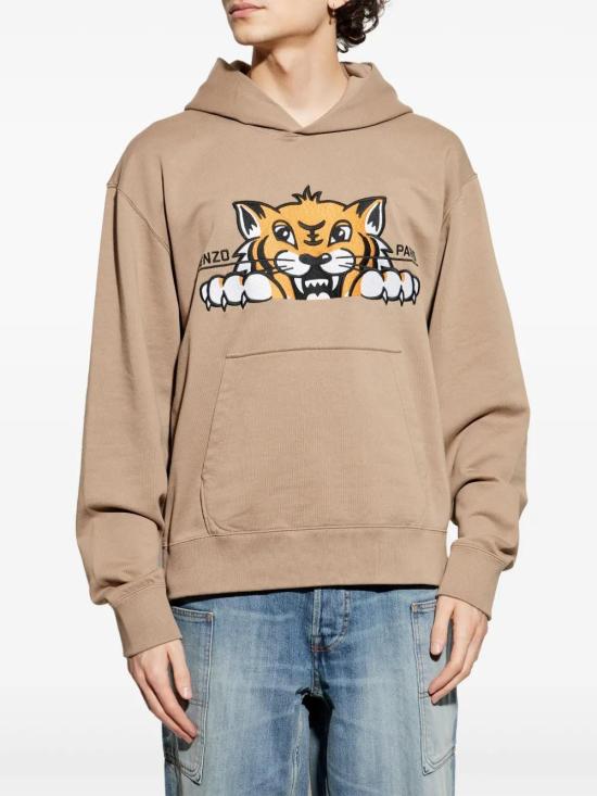  겐조 후드 티셔츠 FF55SW2644MF sand beige - KENZO