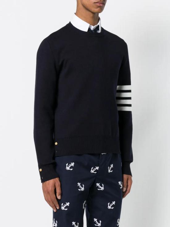  톰브라운 스웨터 MKA202A00219 navy - THOM BROWNE