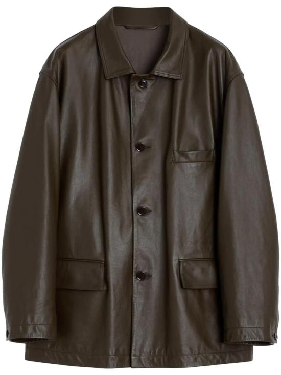  르메르 가죽 자켓 OW1074LL0095 brown