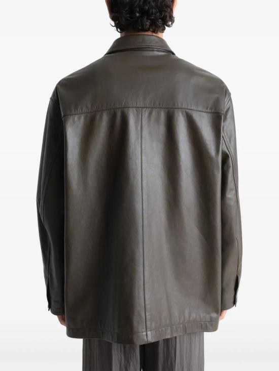  르메르 가죽 자켓 OW1074LL0095 brown - LEMAIRE