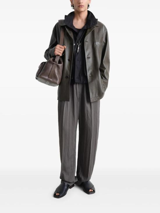  르메르 가죽 자켓 OW1074LL0095 brown - LEMAIRE