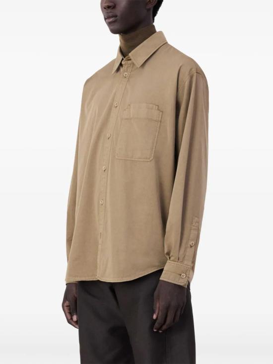  르메르 긴팔 셔츠 SH1137LF1206 brown - LEMAIRE