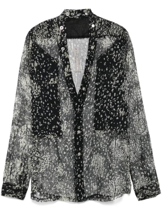  릭 오웬스 긴팔 셔츠 RU01E5287SP1 black