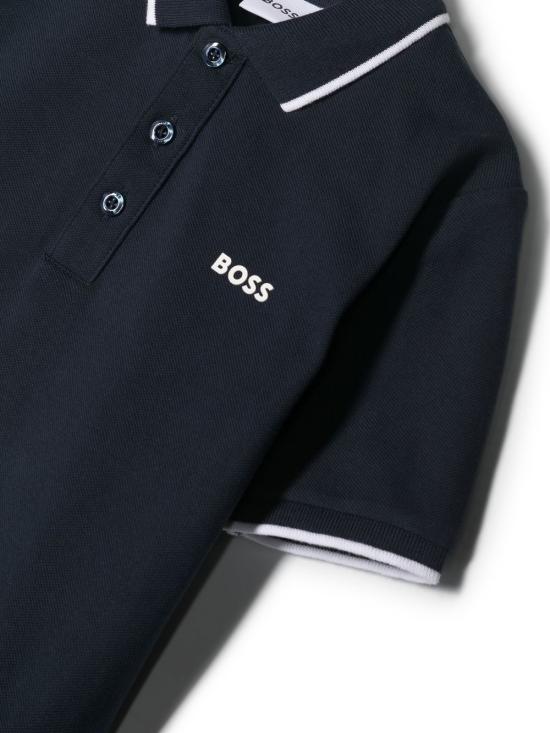 25SS [주니어] 휴고보스 폴로 셔츠 J25P26 849 Blue - HUGO BOSS