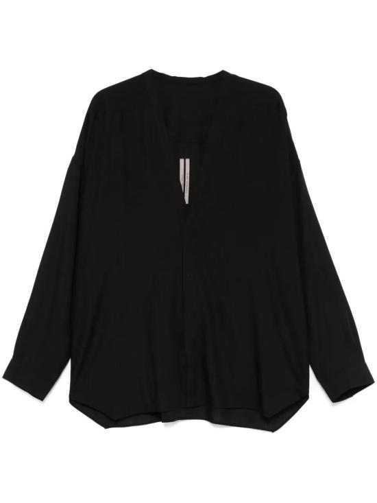  릭 오웬스 긴팔 셔츠 RU01E5294WG black