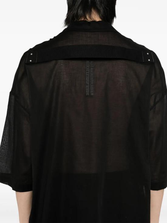  릭 오웬스 반팔 셔츠 RU01E5298CV09 black - RICK OWENS