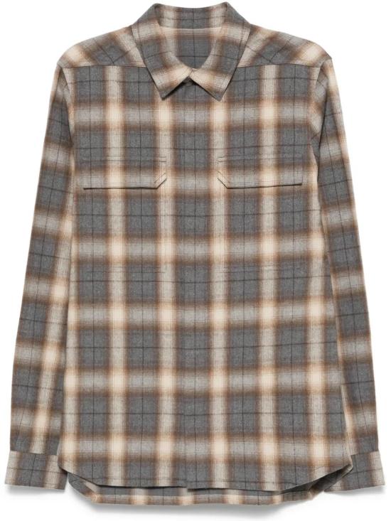  릭 오웬스 긴팔 셔츠 RU01E5236CP beige