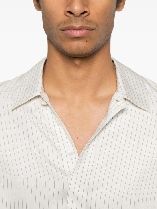  생로랑 긴팔 셔츠 813934Y2L93 beige - SAINT LAURENT