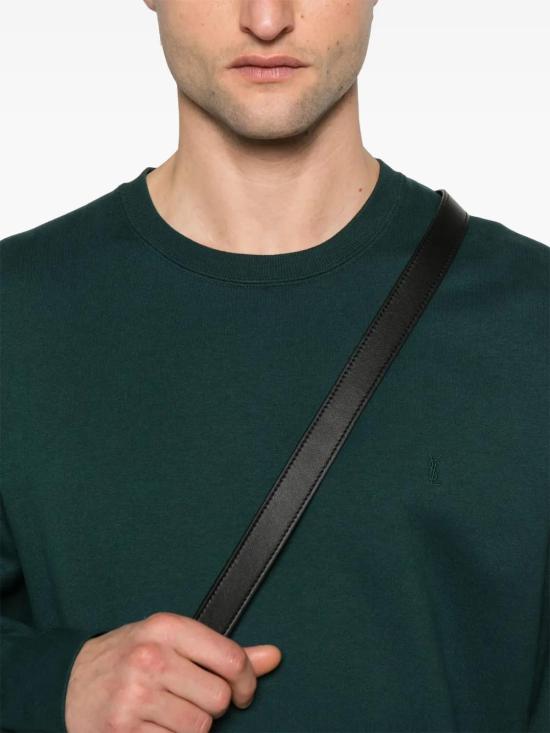  생로랑 긴팔 티셔츠 820127Y36SW ivy - SAINT LAURENT