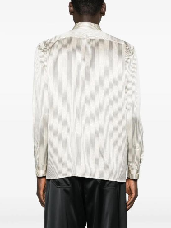  생로랑 긴팔 셔츠 774827Y3I879019 beige midnight - SAINT LAURENT