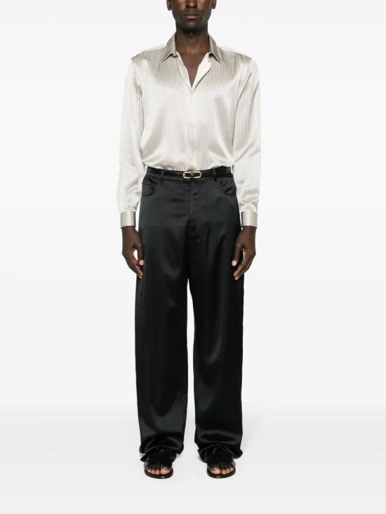  생로랑 긴팔 셔츠 774827Y3I879019 beige midnight - SAINT LAURENT