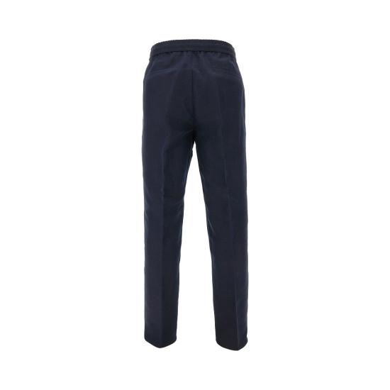  브루넬로 쿠치넬리 팬츠 가바딘  끈 포함 맨 블루 - BRUNELLO CUCINELLI