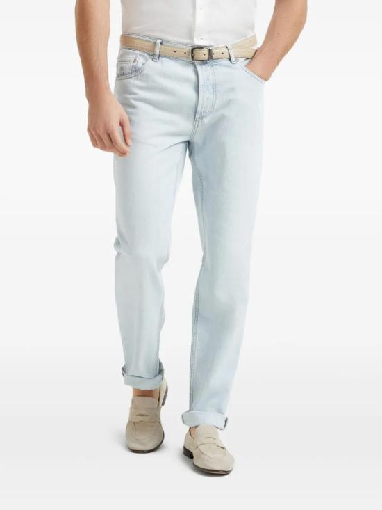  브루넬로 쿠치넬리 데님 팬츠 M0Z37D3210C1460 blue - BRUNELLO CUCINELLI