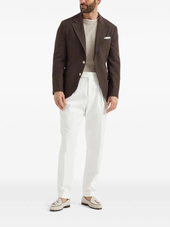  브루넬로 쿠치넬리 반팔 티셔츠 MW8357427CLT47 beige - BRUNELLO CUCINELLI