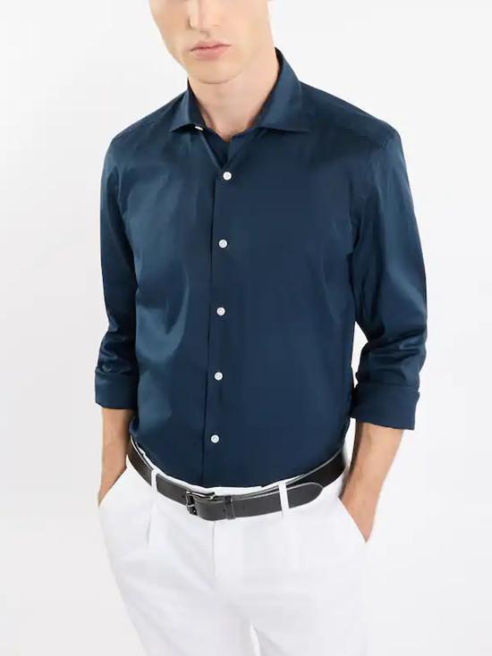 25SS 페이 긴팔 셔츠 NCMA150259SORM U807 BLU - FAY