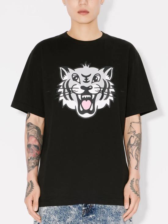 25SS 겐조 반팔 티셔츠 FF55TS5334SG 99J BLACK - KENZO