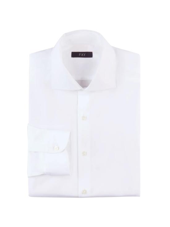  페이 긴팔 셔츠 NCMA150259SORM B001 BIANCO