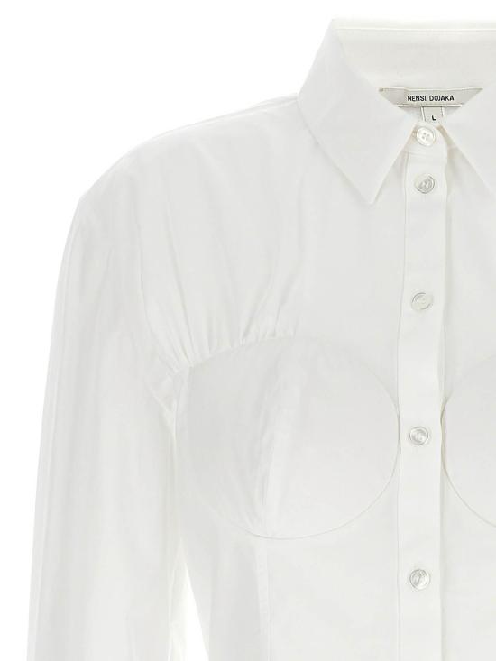  넨시 도자카 셔츠 NDAW24SHT031WHITE White - NENSI DOJAKA