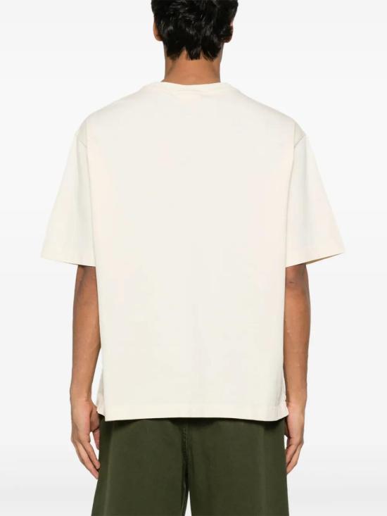  메종키츠네 반팔 티셔츠 OM00123KJ0119 yellow - MAISON KITSUNE