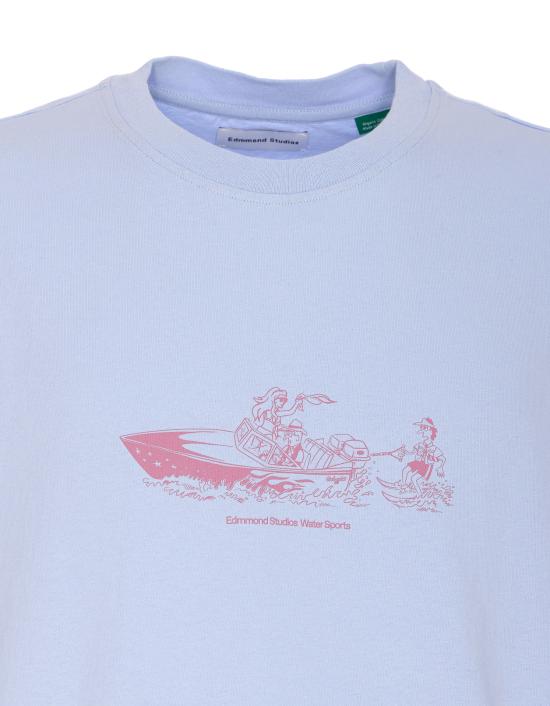 25SS 에드몬드 스튜디오 반팔 티셔츠 25500 LIGHT BLUE Purple - EDMMOND STUDIOS