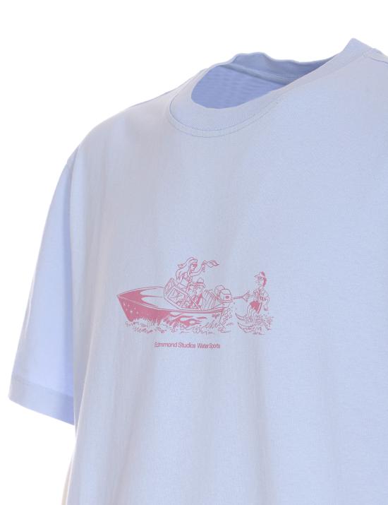 25SS 에드몬드 스튜디오 반팔 티셔츠 25500 LIGHT BLUE Purple - EDMMOND STUDIOS