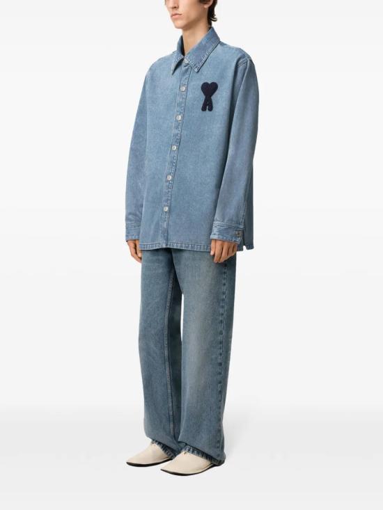  아미 데님 자켓 E25HJK275DE0046 blue - AMI