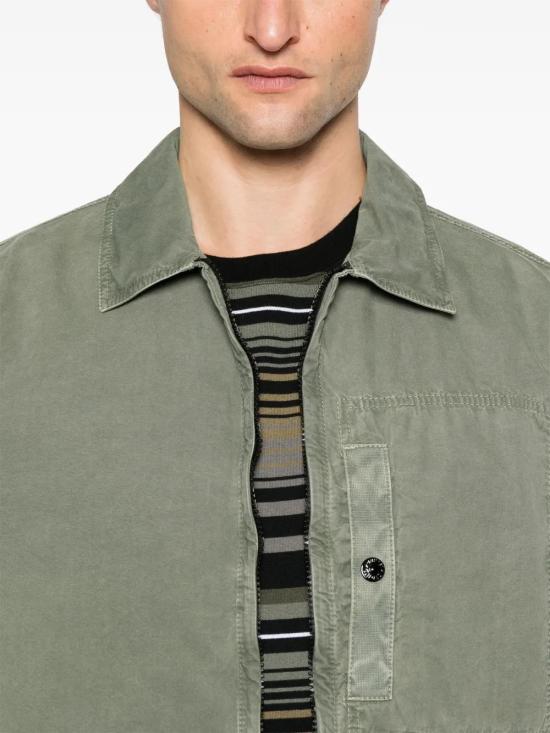  스톤 아일랜드 긴팔 셔츠 K1S151200032S00WN olive green - STONE ISLAND