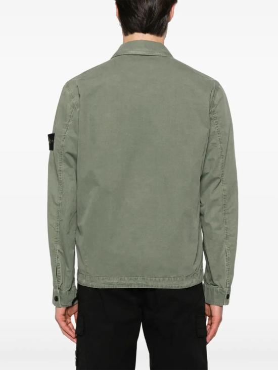  스톤 아일랜드 긴팔 셔츠 K1S151200032S00WN olive green - STONE ISLAND