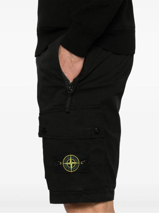  스톤 아일랜드 숏팬츠 K1S15L100011S0010 black - STONE ISLAND