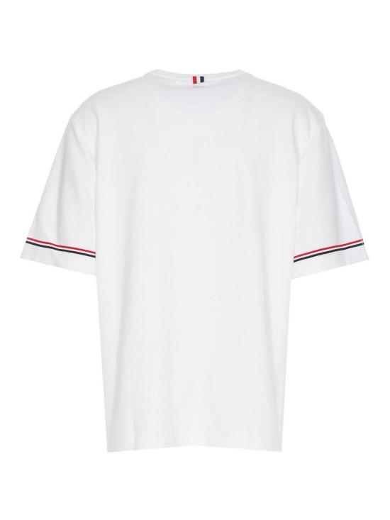  톰브라운 반팔 티셔츠 MJS282AJ0199100 White - THOM BROWNE