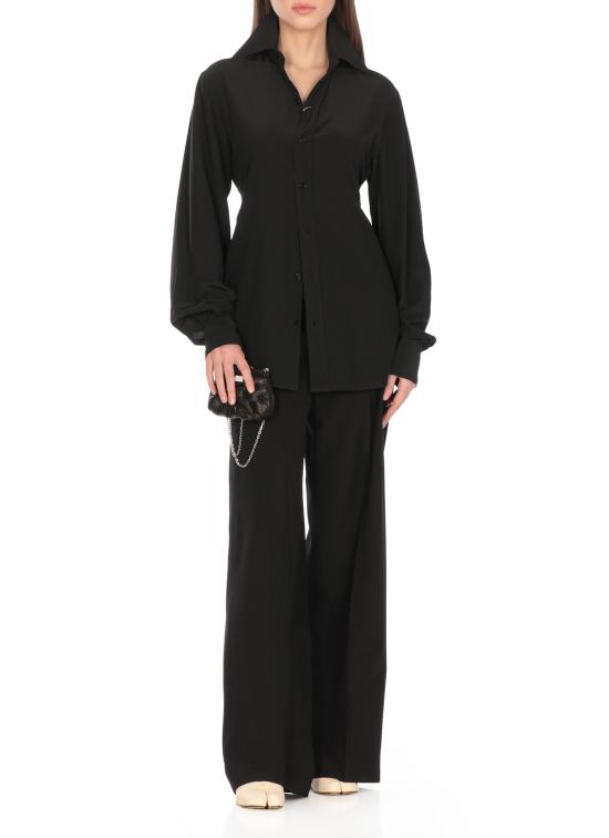 25SS MM6 메종마르지엘라 스트레이트 팬츠 S62KB0222 M35436900 Black - MM6 MAISON MARGIELA