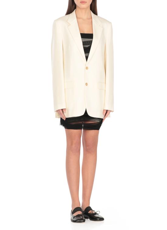 25SS MM6 메종마르지엘라 자켓 S62BN0108 S47848101 Ivory - MM6 MAISON MARGIELA