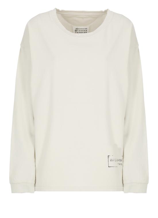 25SS 마르지엘라 긴팔 티셔츠 S51GC0535 S24567103 Ivory