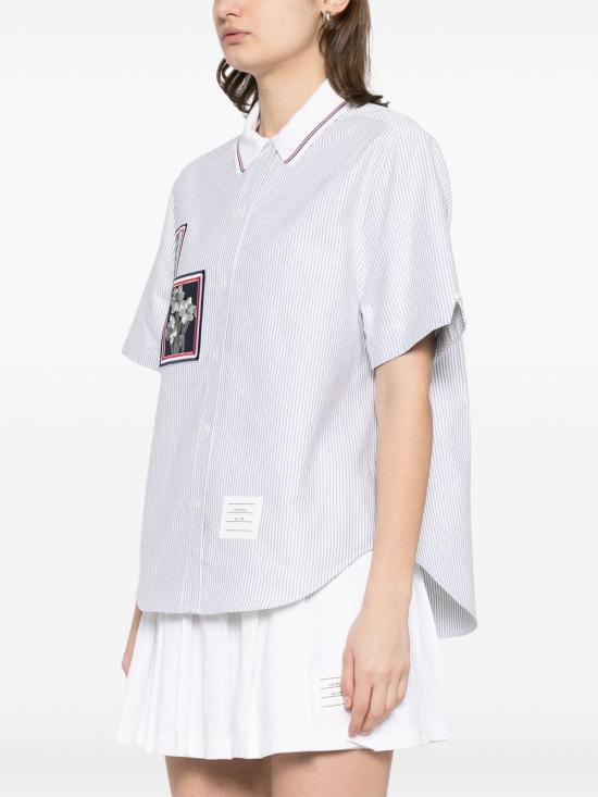 25SS 톰브라운 블라우스 FLL195EE1253415 NAVY DOM - THOM BROWNE