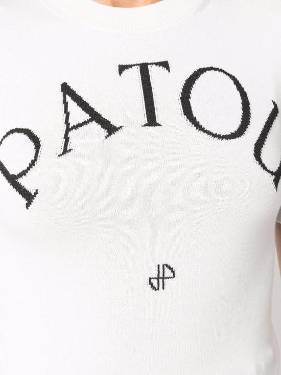  파투 반팔 티셔츠 KN0688045001W White - PATOU