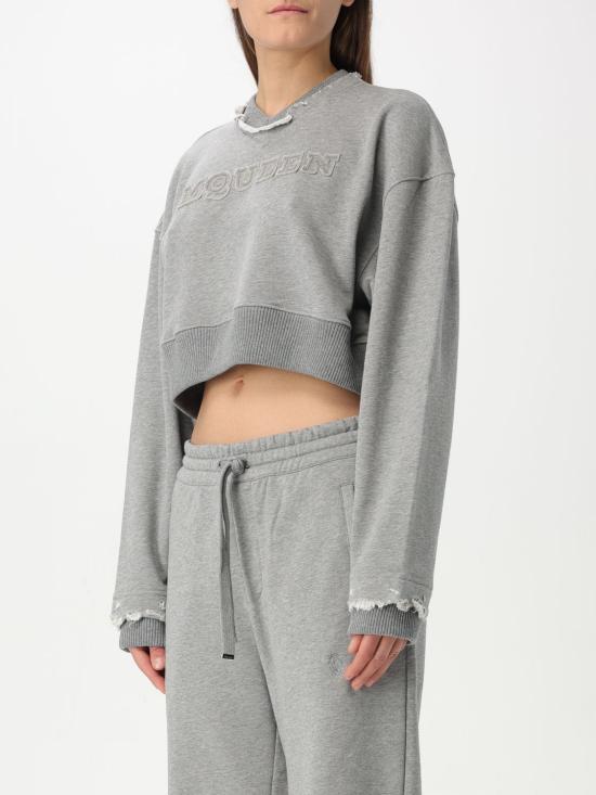 25FW 알렉산더 맥퀸 스웨터 815584QLAD8 1015 Grey - ALEXANDER MCQUEEN