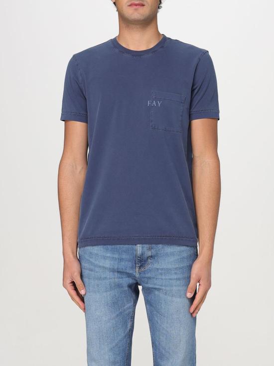 25FW 페이 반팔 티셔츠 NPMB350132TUY1 U811 Blue