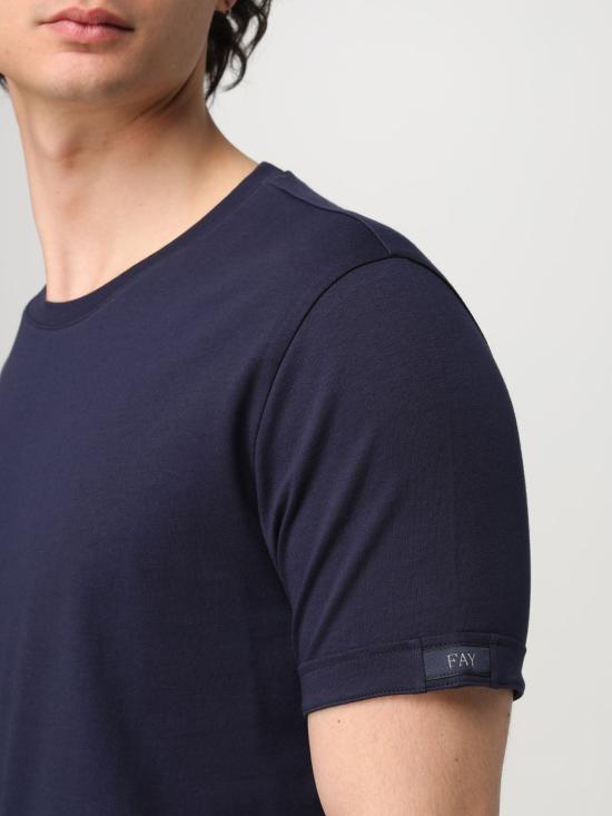 25FW 페이 반팔 티셔츠 NPMB3501330UCX U806 Blue - FAY
