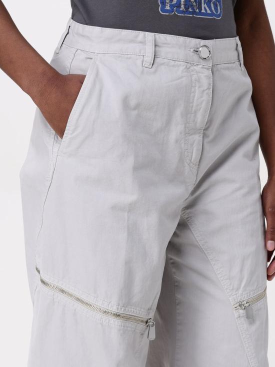 25FW 핑코 스트레이트 팬츠 104981A2EC I12 Pearl - PINKO