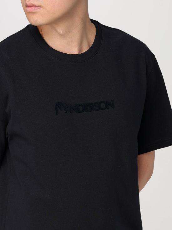 25FW JW앤더슨 반팔 티셔츠 JT0258PG1510 999 Black - JW ANDERSON