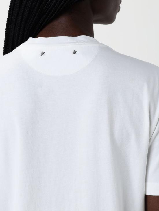 25FW 골든구스 반팔 티셔츠 GWP01220P00067310363 White - GOLDEN GOOSE