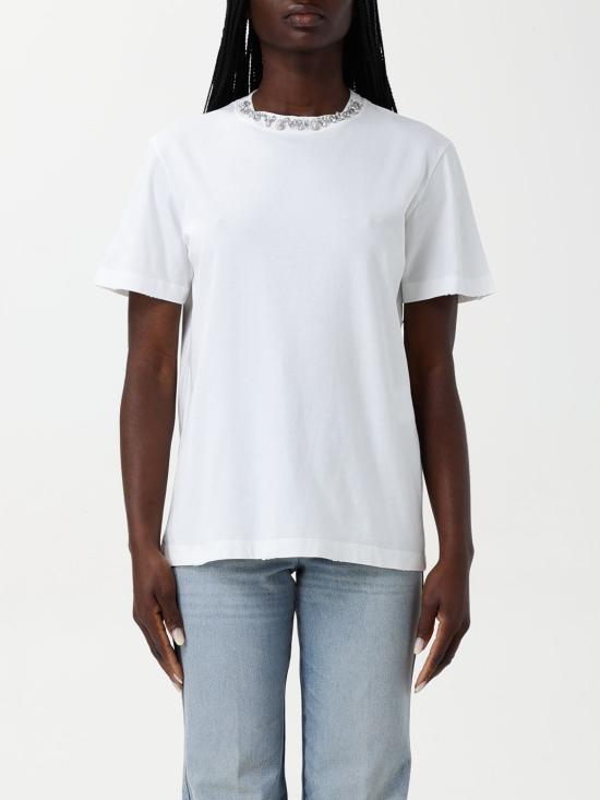 25FW 골든구스 반팔 티셔츠 GWP01220P00067310363 White