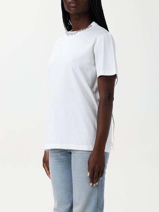 25FW 골든구스 반팔 티셔츠 GWP01220P00067310363 White - GOLDEN GOOSE