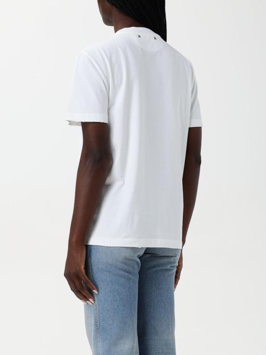 25FW 골든구스 반팔 티셔츠 GWP01220P00067310363 White - GOLDEN GOOSE