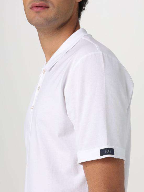 25FW 페이 폴로 티셔츠 NPMB2501340UCX B001 White - FAY