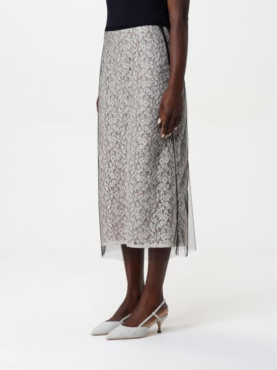 25SS 펜디 롱 스커트 FQ7641AUP7 F1T48 White - FENDI