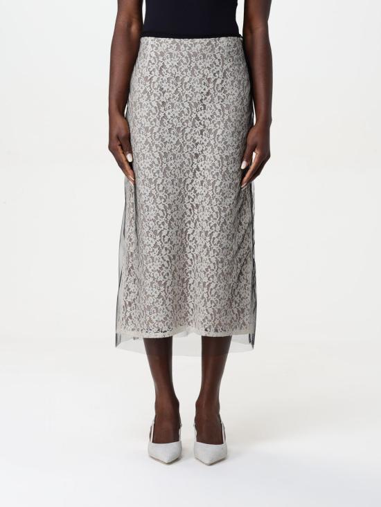 25SS 펜디 롱 스커트 FQ7641AUP7 F1T48 White