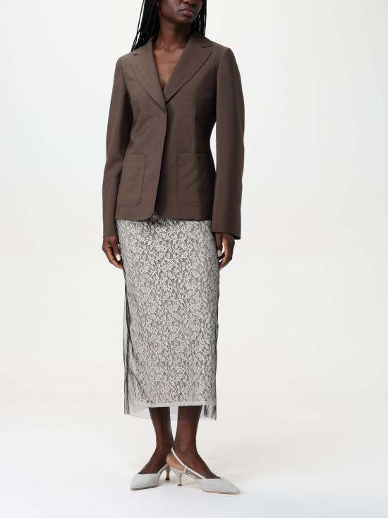 25SS 펜디 롱 스커트 FQ7641AUP7 F1T48 White - FENDI